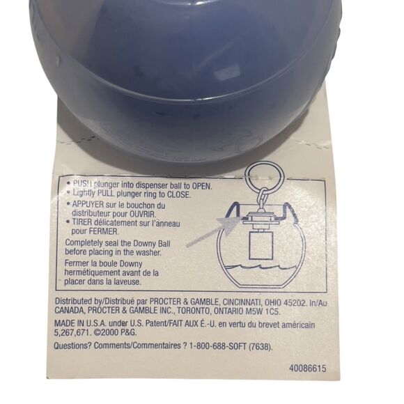 Downy Fabric Softener Plastic Dispenser Ball Enhancer New Old Stock Vintage 2000 - Picture 7 of 8